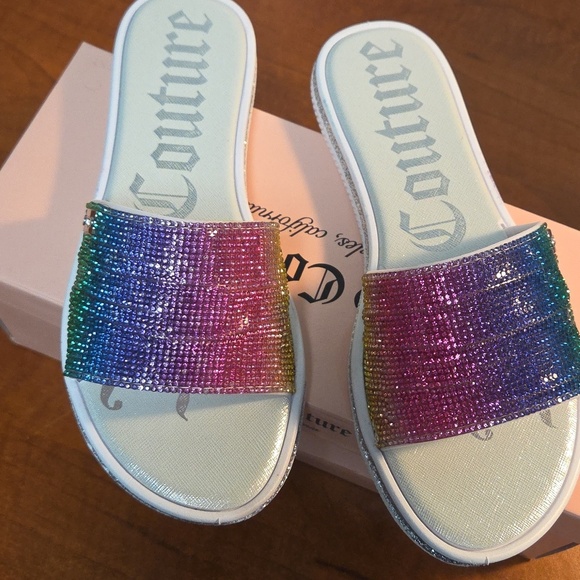 Juicy Couture Shoes - Juicy Couture Glitter Gradient Slides